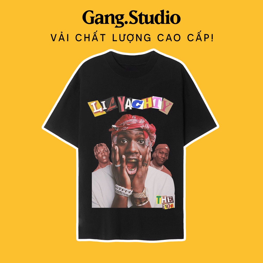 Áo thun Lil Yachty Vintage Hiphop tay lỡ phong cách trẻ trung nặng động, form siêu đẹp in hình Rappe