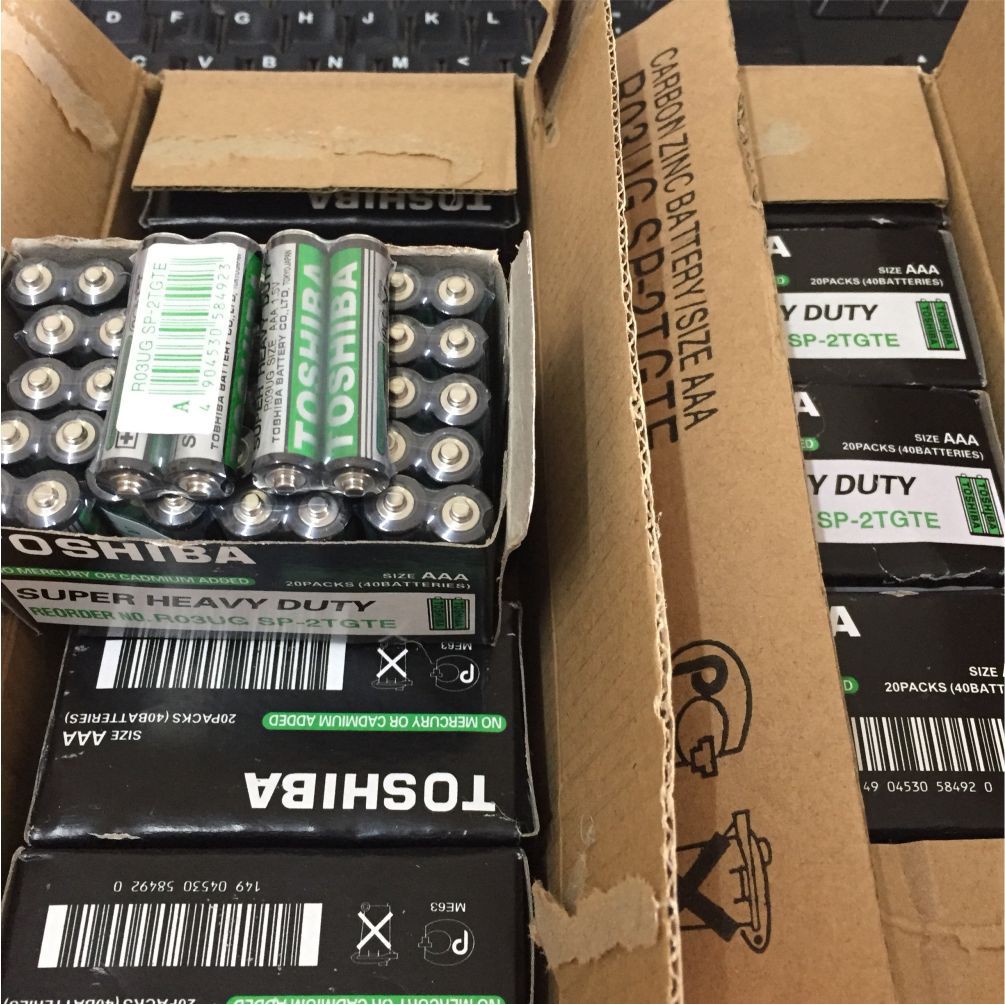 20 viên pin đũa, nhí, AAA Toshiba