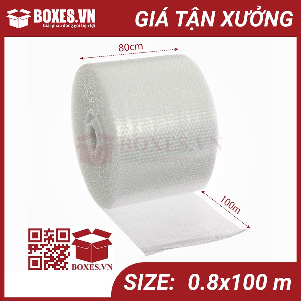 TÚI BÓNG KHÍ - MÀNG XỐP HƠI GÓI HÀNG CHỐNG SỐC 0.8x100m