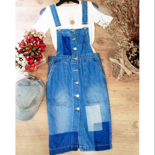Đầm yếm jean hàng nhập cao cấp Blue Tulip