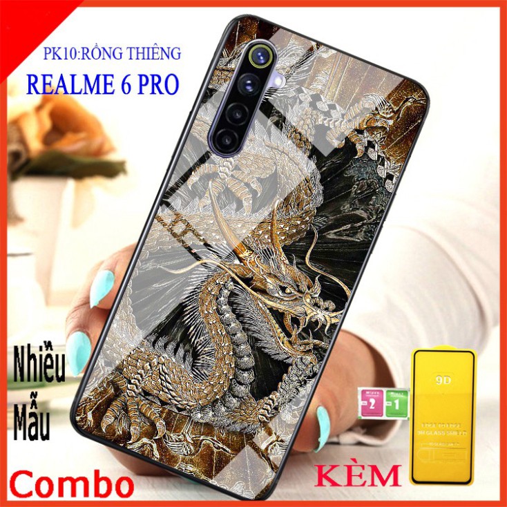 (COMBO ốp lưng )1 ốp lưng điện thoại REALME 6 PRO và 1 kính cường lực full màn hình, Có kèm video sản phẩm educase66