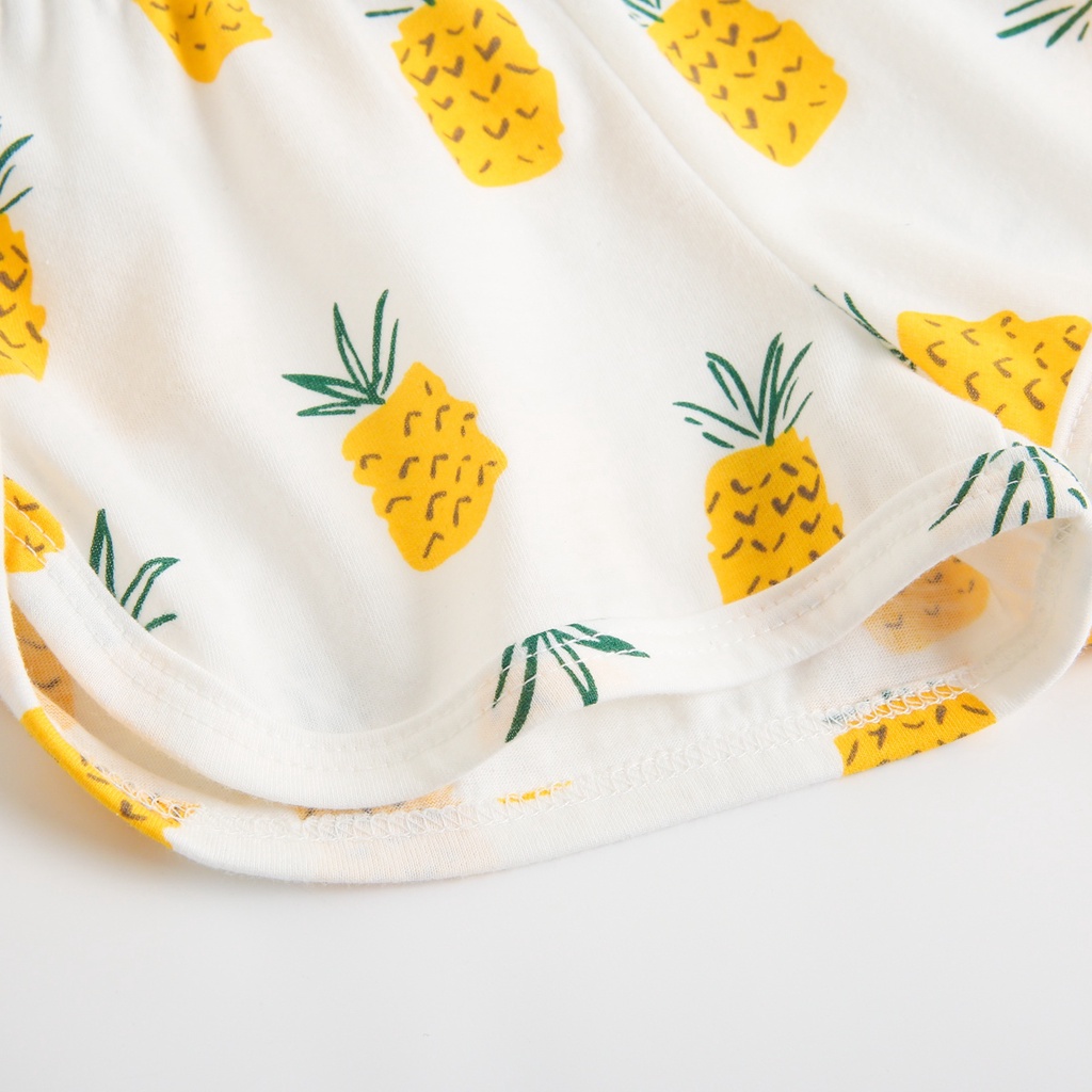 Bộ đồ Sanlutoz vải cotton họa tiết dễ thương thời trang mùa hè cho bé trai