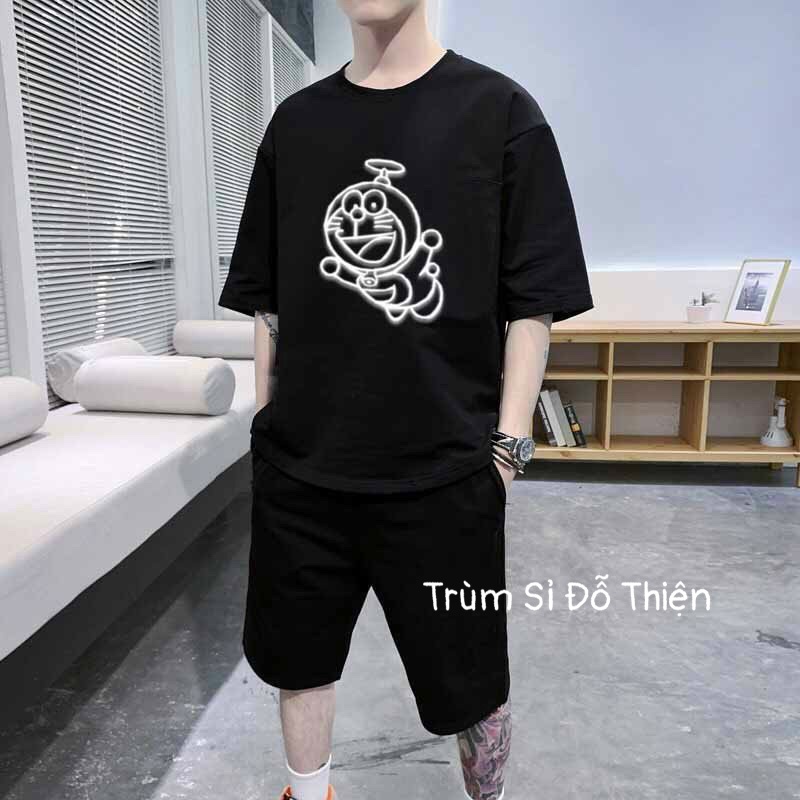 ĐỒ BỘ NAM 🚚 FREESHIP 🚚 BỘ THỂ THAO NAM DOREMON PHẢN QUANG MẪU MỚI SIÊU HOT MẶC NHÀ TÂP GYM PHONG CÁCH TRẺ TRUNG