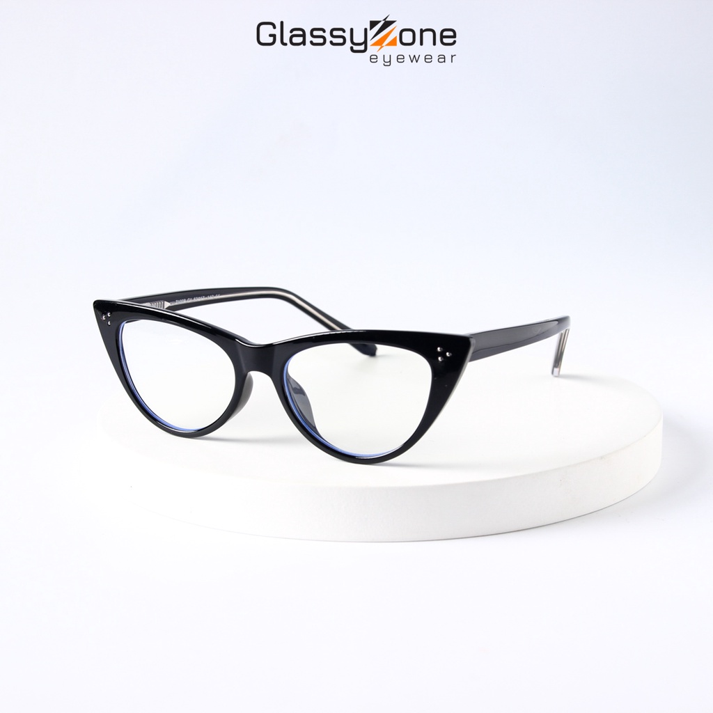Gọng kính cận, Mắt kính giả cận nhựa Form mắt mèo thời trang Nữ Dinah - GlassyZone