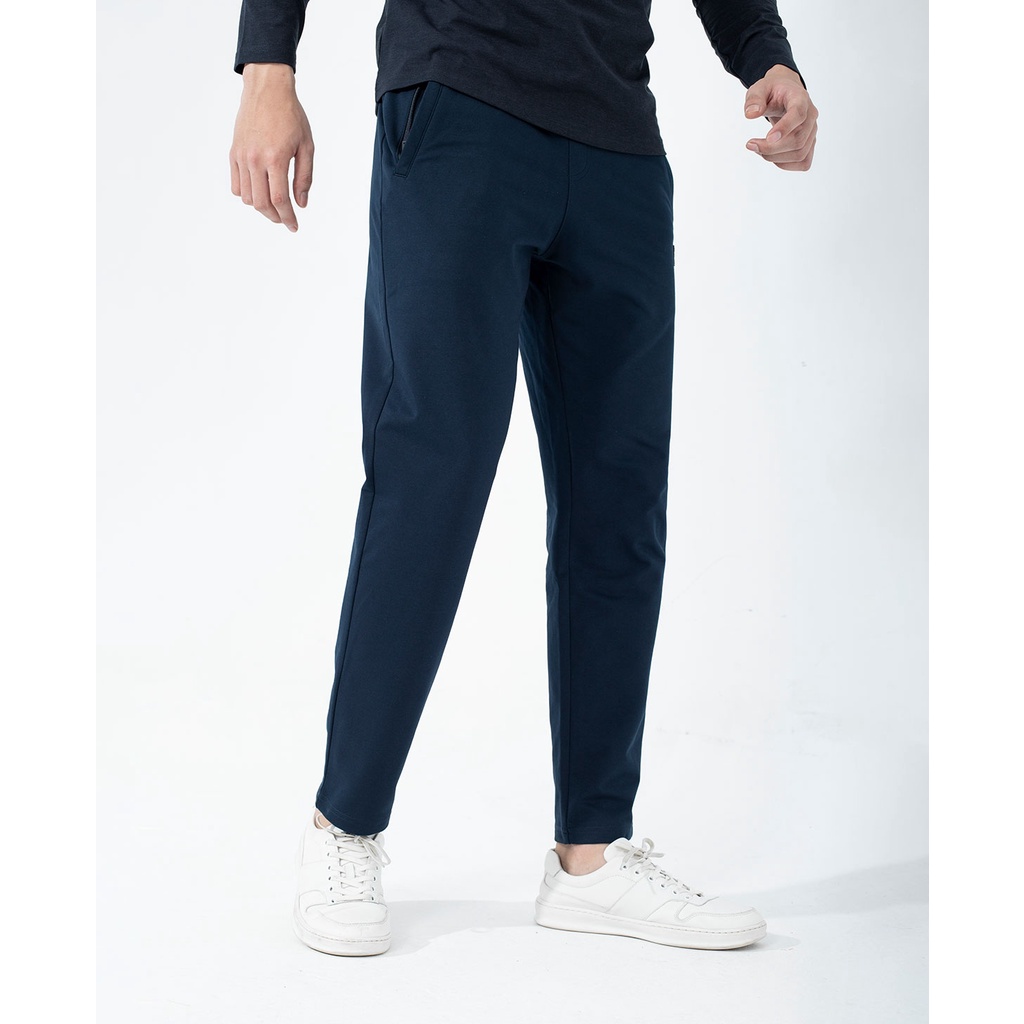 Quần thun dài thể thao Quần Jogger nam Insidemen IPA001W1 dáng suông nhẹ cạp chun gấu suông chất cotton giữ ấm khi ở nhà