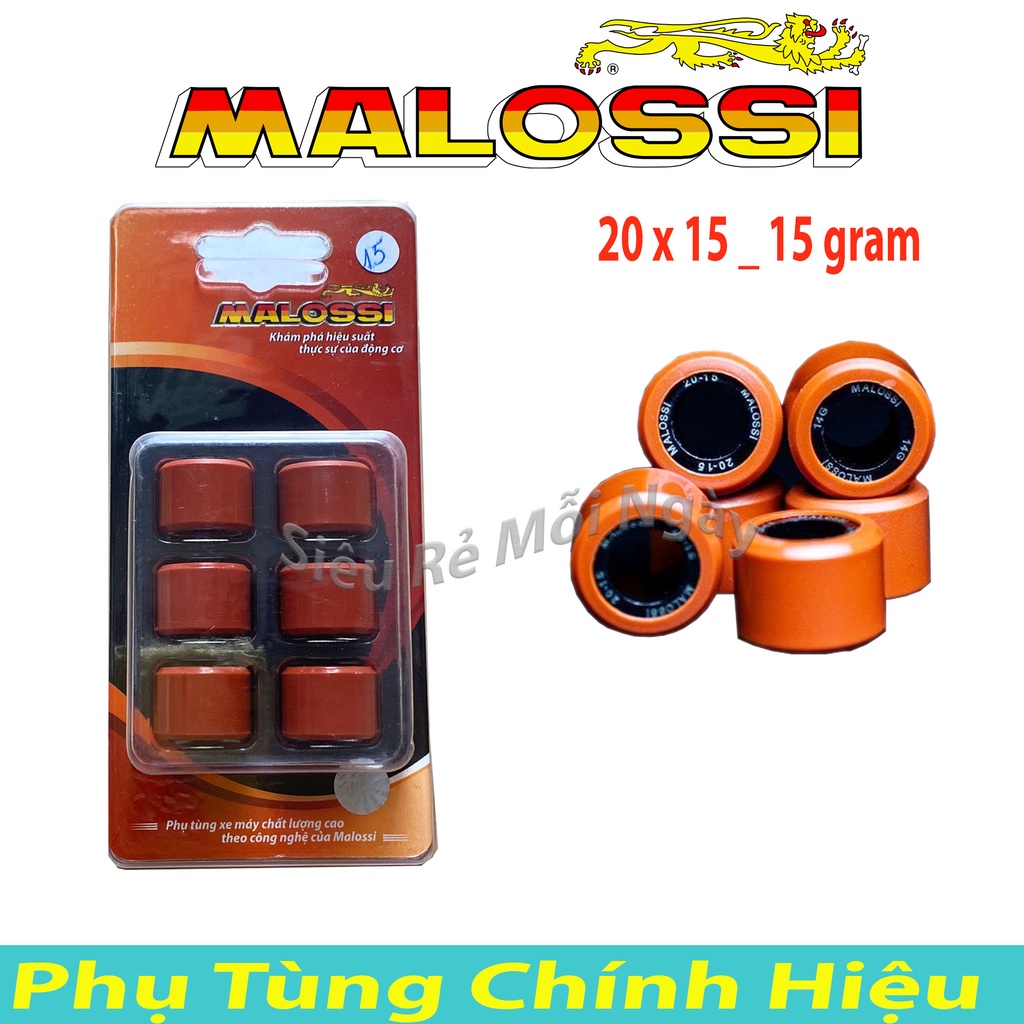 Bộ bi nồi Malossi Độ Honda Vario, AB125, PCX, SHVN, SH Ý, Click 125, SH Mode