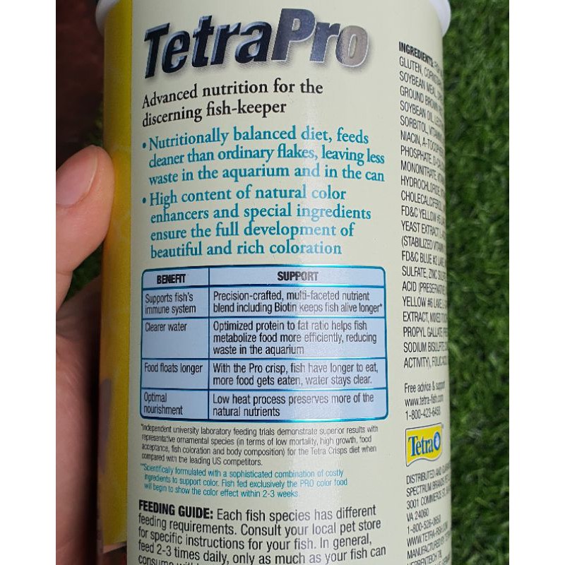 Thức ăn cao cấp cho Cá TETRA PRO - Cám cá chuyên kích màu cá giúp cá trở nên rực rỡ nhất - Hộp 300G