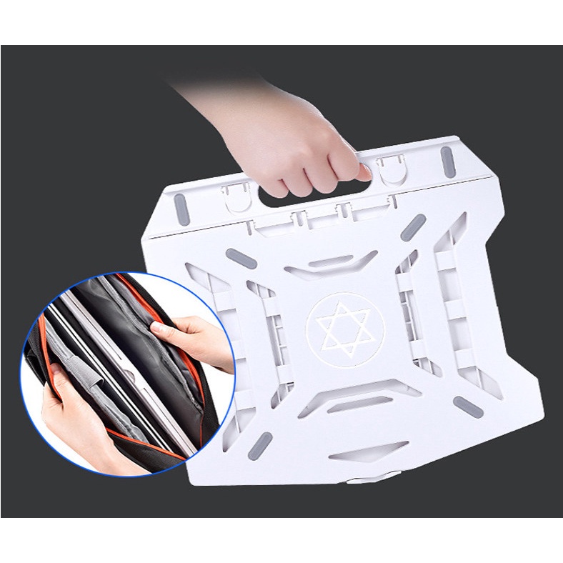 Giá Đỡ Máy Tính Macbook, Laptop, iPad N2 Kiêm Đỡ Kê Điện Thoại Bằng Nhựa ABS Chắc Chắn