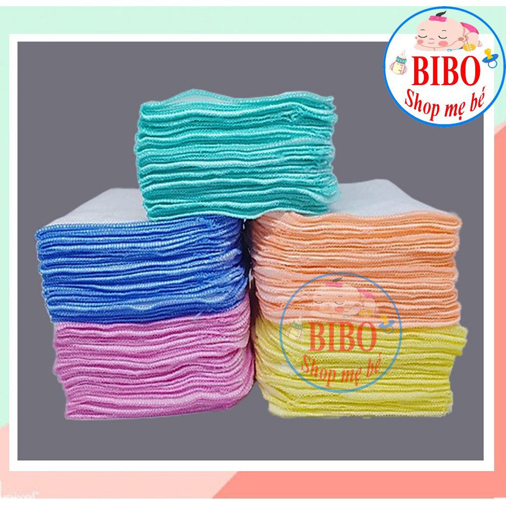 Set 10 Cái Khăn Sữa Cho Bé Sơ Sinh 4 Lớp, Khăn Xô Mềm (1 Gói )