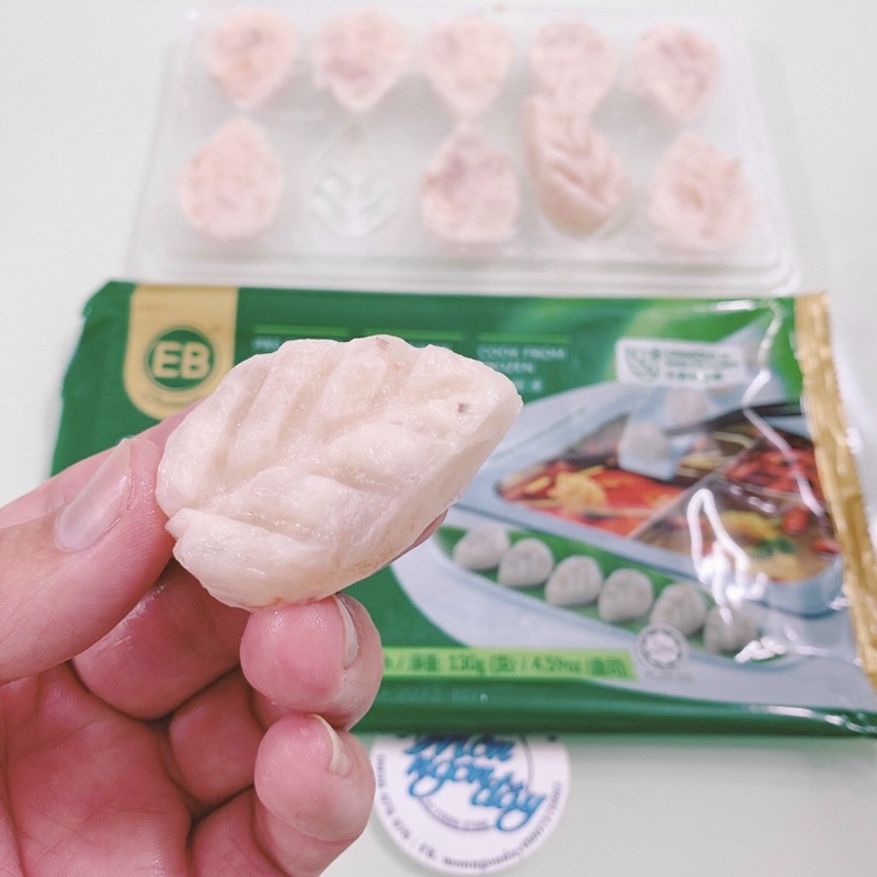 Tôm Phỉ Thúy Mini Haidilao -  Viên Thả Lẩu Tôm Xay Hình Chiếc Lá Nhỏ Nhúng Thả Lẩu - Chả tôm hình chiếc lá EB