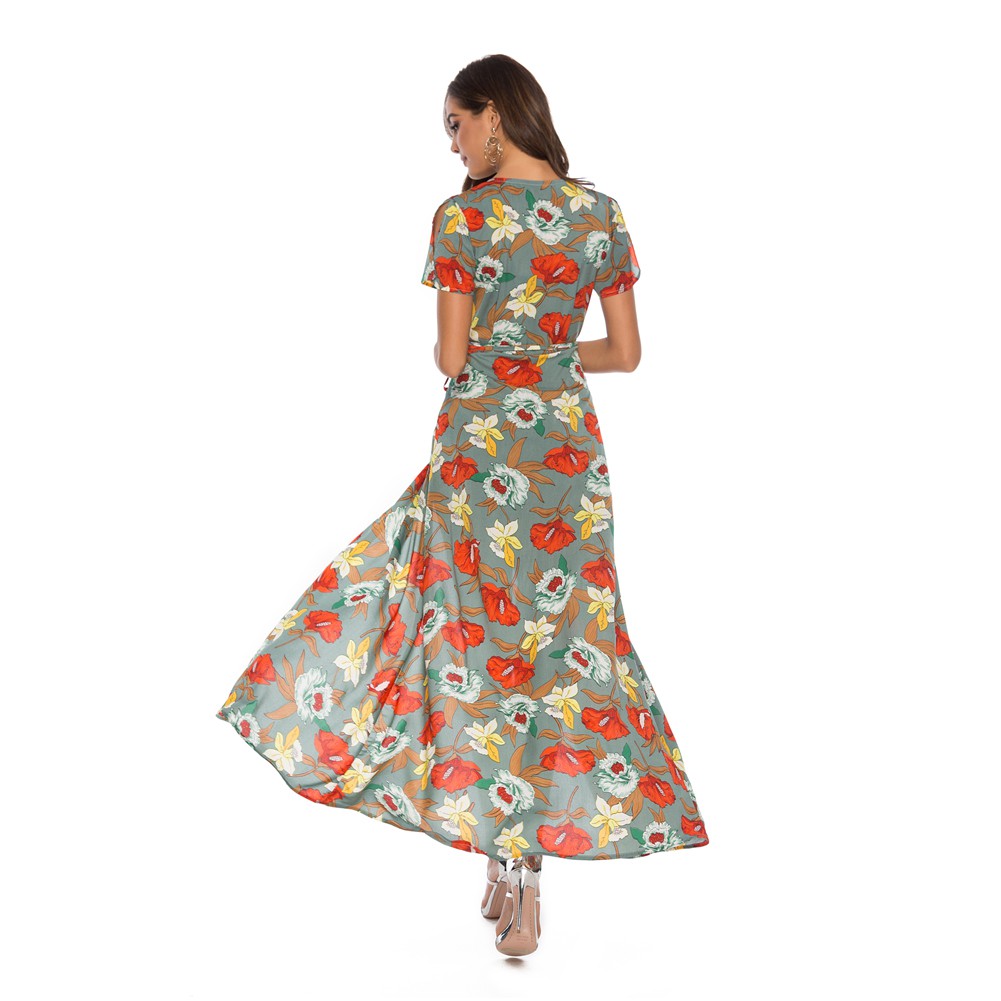 Đầm Maxi Chất Chiffon Hoạ Tiết In Phong Cách Bohomian | BigBuy360 - bigbuy360.vn