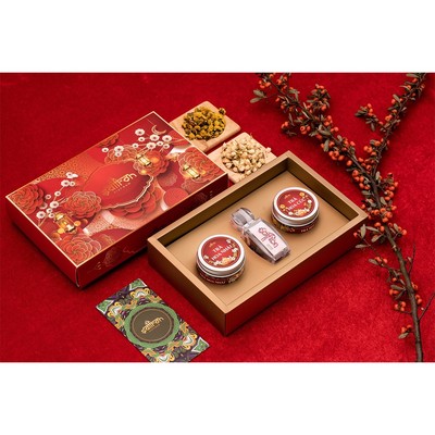 Set quà trung thu Saffron Nhụy Hoa Nghệ Tây Jahan 0,5Gr và đông trùng, trà hoa