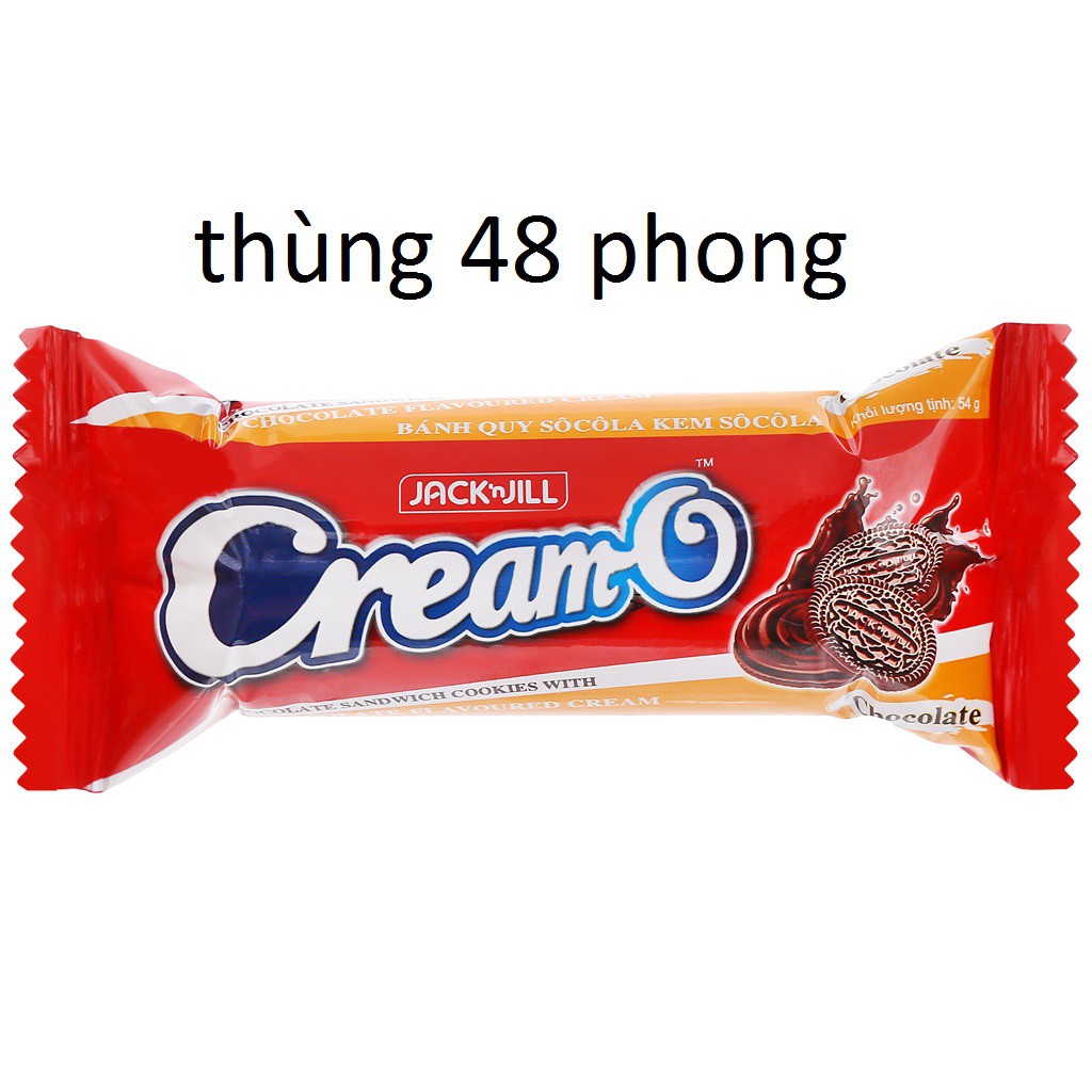 thùng 48 phong bánh Cream-O sô cô la