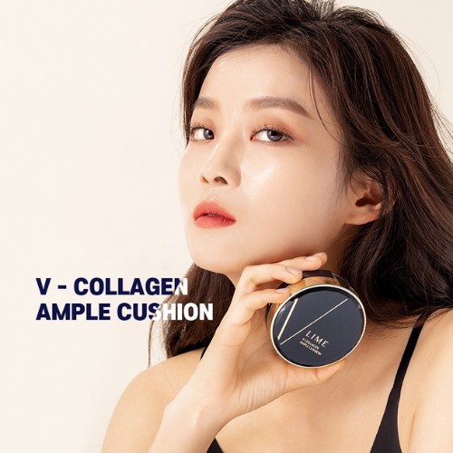 Phấn Nước Dưỡng Ẩm Lime V Collagen Ample Cushion SPF 50+ PA +++ 20g | BigBuy360 - bigbuy360.vn
