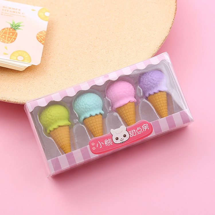 Gôm Tẩy Cute Hình Que Kem, Bánh Donut