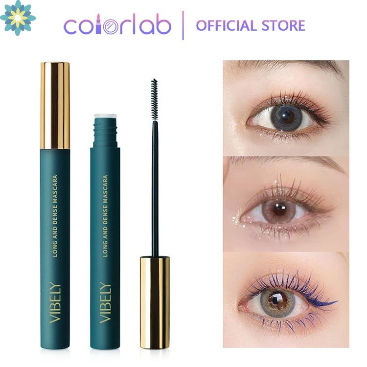 Mascara Colorlab Đầu Cọ Siêu Mịn Uốn Cong Làm Dày Lông Mi Tự Nhiên Kháng Nước jp6