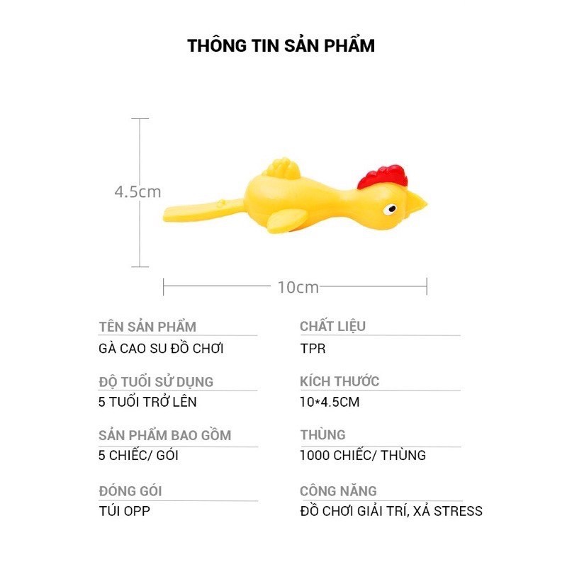 Gà dính tường cực hot - Đồ chơi bắn gà vui nhộn, ná bắn gà cao su