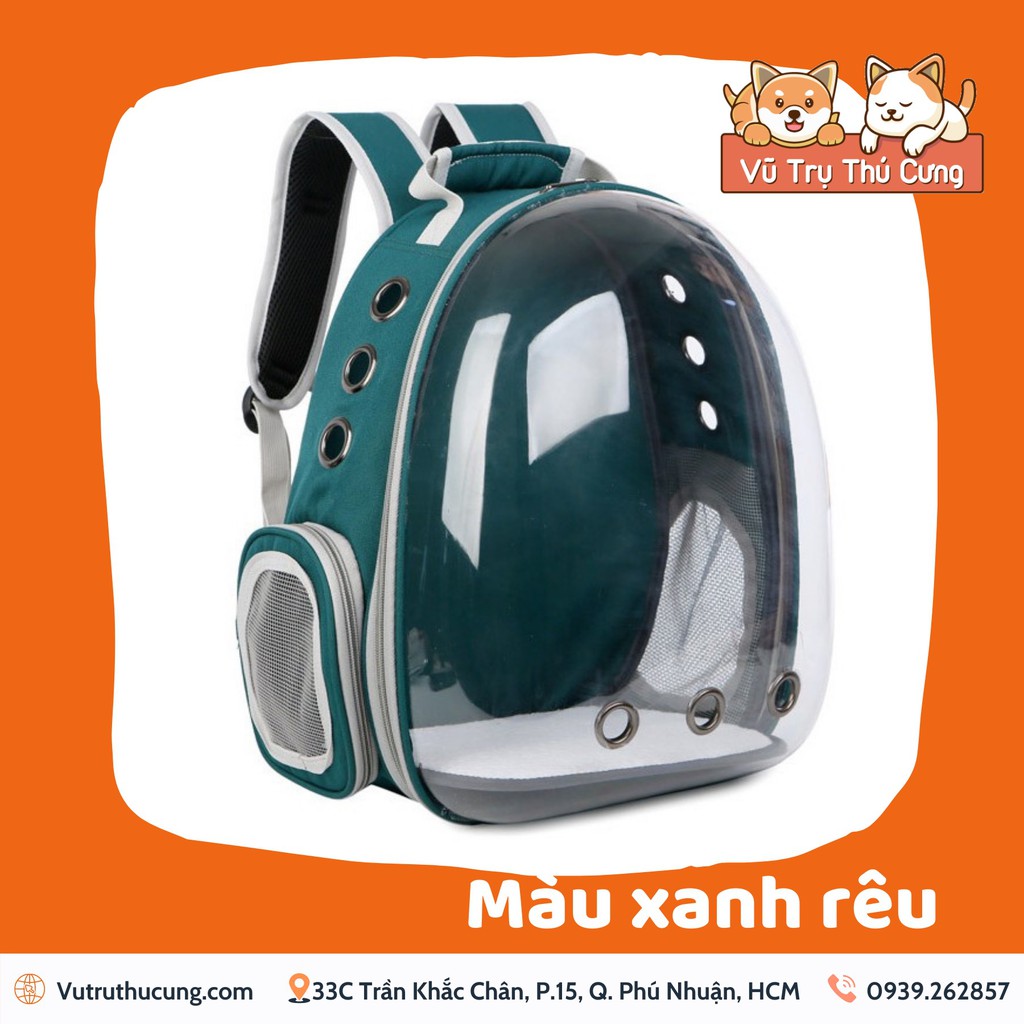 [Mã PET50K giảm Giảm 10% - Tối đa 50K đơn từ 250K] Balo phi hành gia cho chó mèo, Balo cho mèo trong suốt