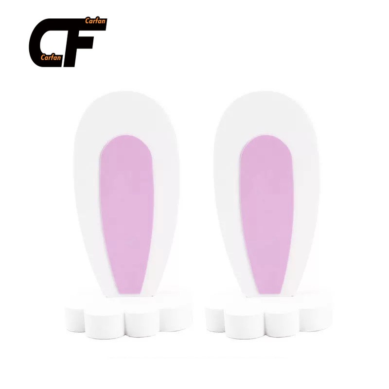 2 miếng / 1 cặp Phim hoạt hình trang trí xe hơi Phụ kiện Tai Thỏ Hồng,Mèo hồng ,Trang trí Nóc xe hơi , Gắn nóc xe hơi đáng yêu