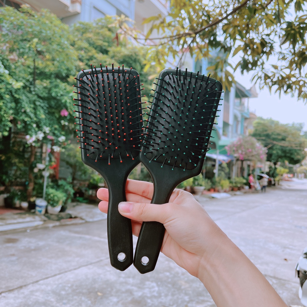 Lược gỡ rối,tạo phồng tóc,lược sấy tạo kiểu tóc bán nguyệt cỡ lớn chuyên dùng trong salon tóc