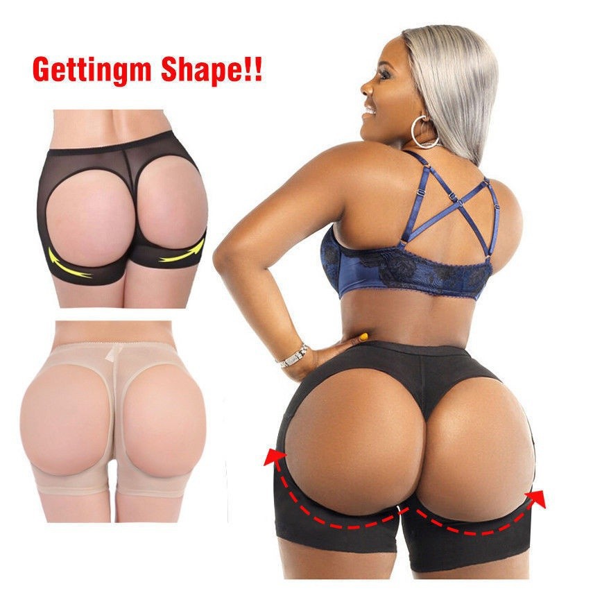 Ღ𝓂ℰWomen Butt Lifter Shaper Tummy Control Panties Buttocks Open Instan Boyshorts