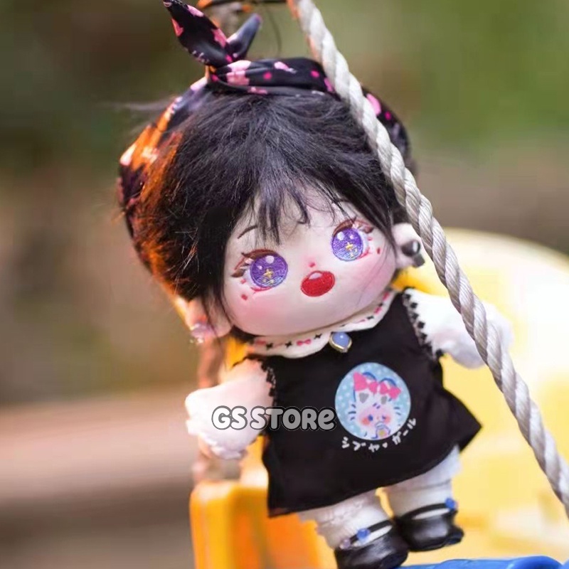Búp Bê Thần Tượng Jennie Lisa Rose Jisoo Tóc Xoăn Màu Đen Xinh Xắn 20cm