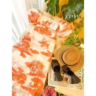 ĐẦM MAXI TAY PHỒNG  C2353