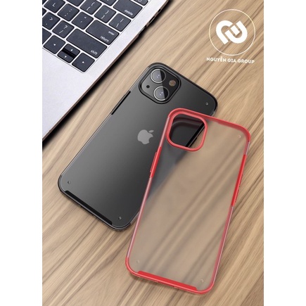 Ốp lưng Mocolo đỏ nhám chống ố viền dẻo cho ip 13 Pro Max/ 13 Pro/13 mini tại Nguyễn Gia Group Q5
