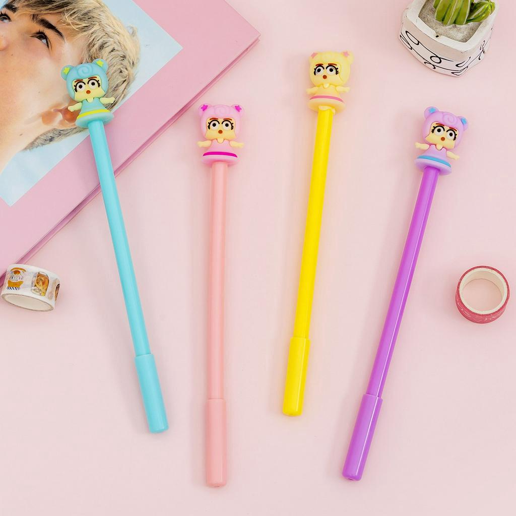 Bút bi cute mực nước đen cao cấp viết đẹp hình công chúa dễ thương có nắp giá rẻ cho bé NATO BB25