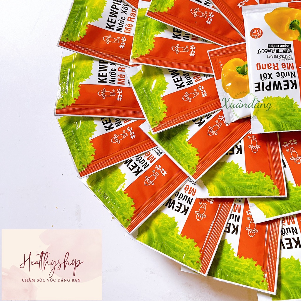 Nước chấm sốt mè rang KEWPIE 15ml trộn salad date T6/23