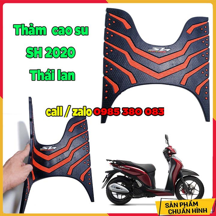 🏍 Thảm để chân - thảm lót sàn SH mode 2020 thái lan ( đen đỏ) 🏍