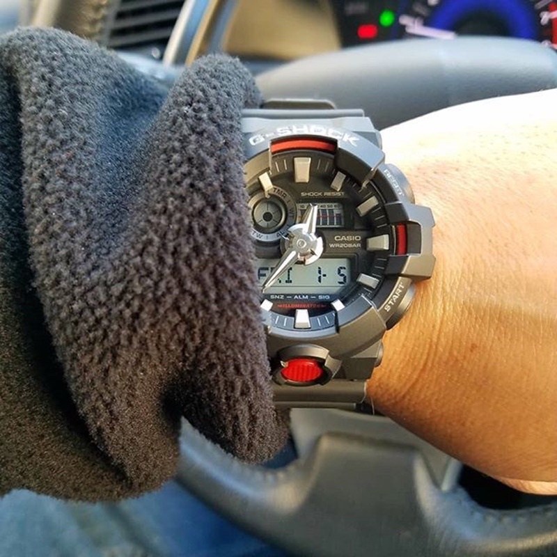 Đồng hồ nam dây nhựa G-SHOCK chính hãng Casio Anh Khuê GA-700-1ADR