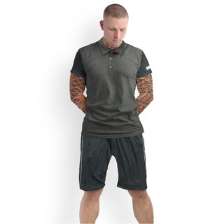 Bộ thể thao cổ bẻ vải xuất dư siêu co giãn thoáng mát