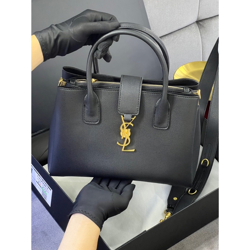 Túi Xách Công Sở Saint Laurent 3 Ngăn Da Thật size 30