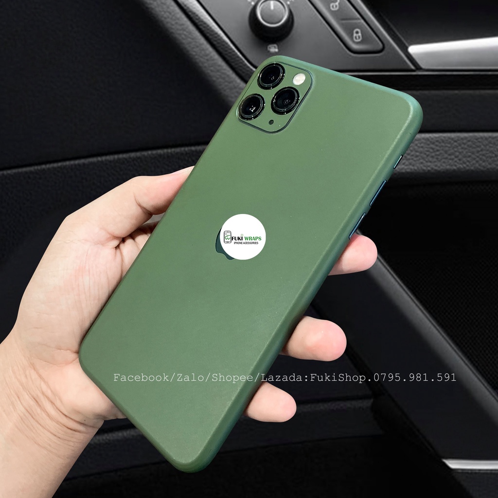 Tấm Dán Skin mặt sau Midnight Green Full Viền Note8 Note9 Note10 Note10+ Note10Lite ZFlip S20 S20Ultra S20+ S10