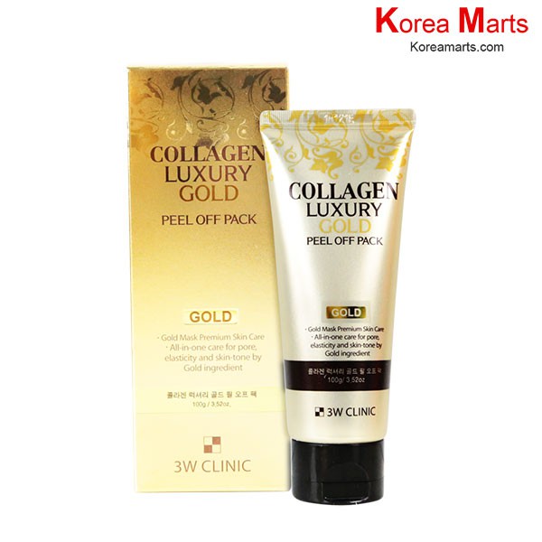 Mặt Nạ Vàng 3W Clinic Collagen Luxury Gold Peel Off Pack 100ml Hàn Quốc