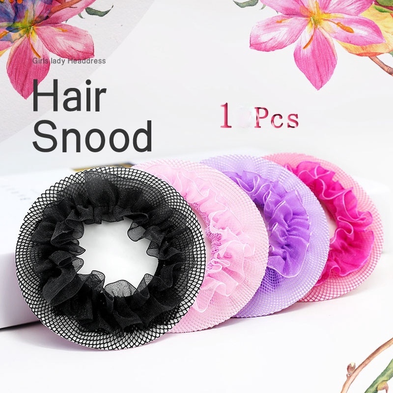 Lưới búi tóc nhiều màu sắc tùy chọn đáng yêu dành cho nữ