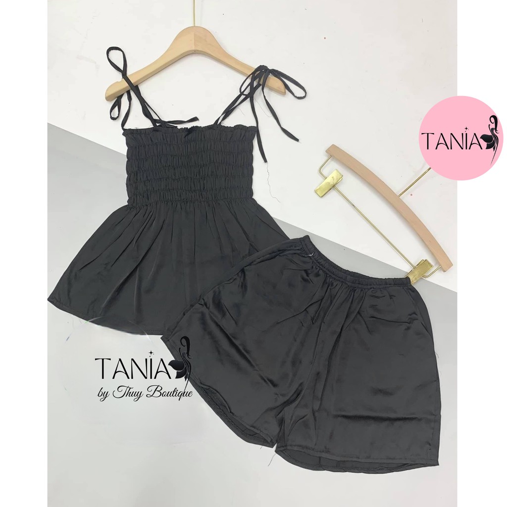Đồ Ngủ Mặc Nhà 2 Dây Nhún Quần Đùi Gợi Cảm Ngực Sexy TANIA 2450 | BigBuy360 - bigbuy360.vn
