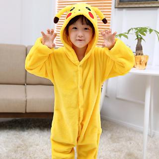 Đồ ngủ liền thân hình pikachu dễ thương dành cho bé trai và bé gái