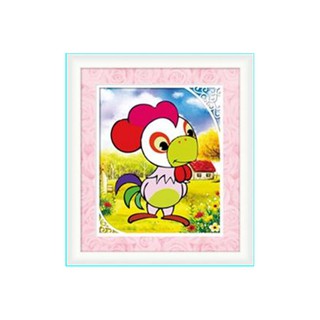 Tranh Đính Đá CON GÀ. KT: 30cm x 36cm