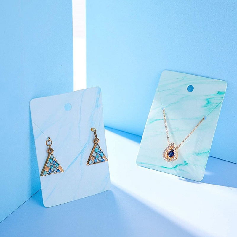 Set 200 Thẻ Trưng Bày Vòng cổ / Bông Tai Bằng Đá Cẩm Thạch