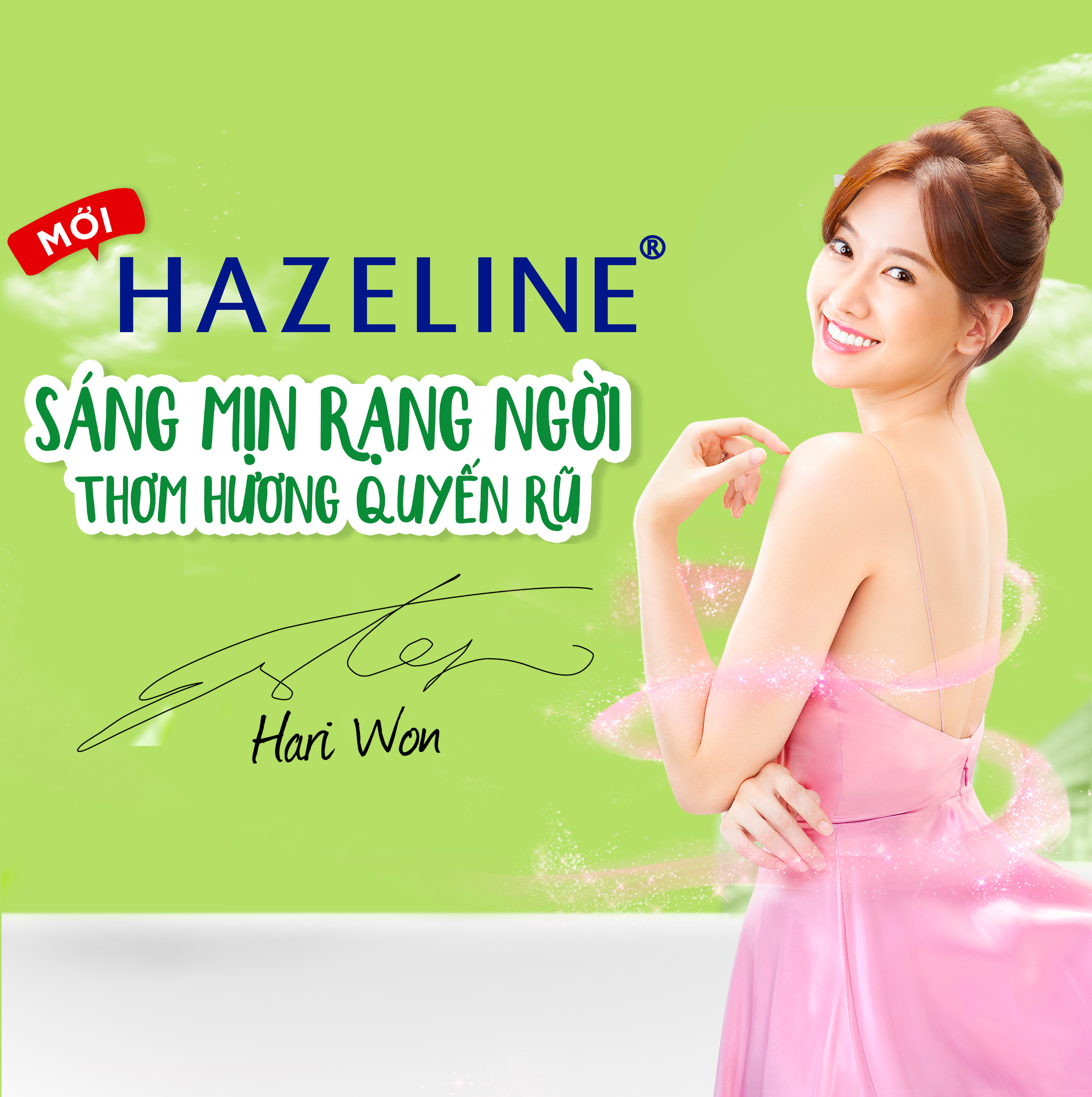 Sữa tắm dưỡng thể thiên nhiên trắng sáng da Hazeline 900g