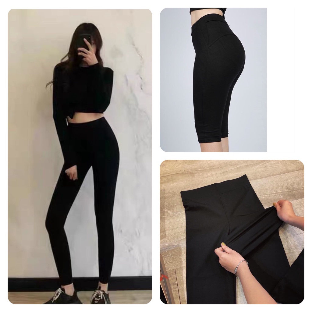 Quần legging bigsize dài co dãn mạnh cạp cao không xù QL255