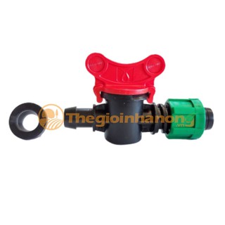 10 Van khởi thủy nhỏ giọt 16 mm kèm khóa rông và roong cao su - Thiết bị tưới chính hãng - FICOCO