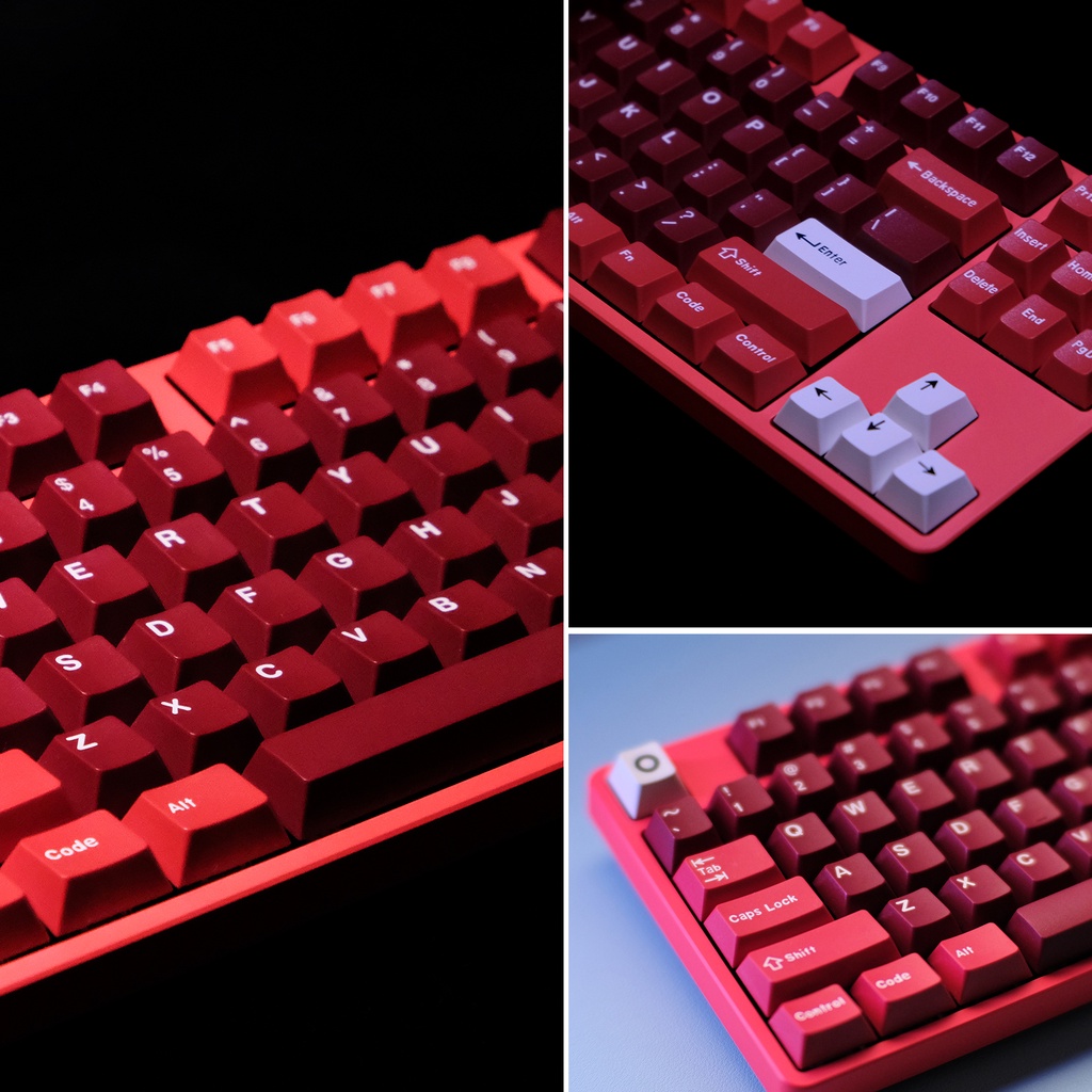 Aifei PBT Keycaps Phun hai màu 173 Phím Bộ Bàn phím cơ Cherry Profile cho Cherry MX Gateron Kailh Switch