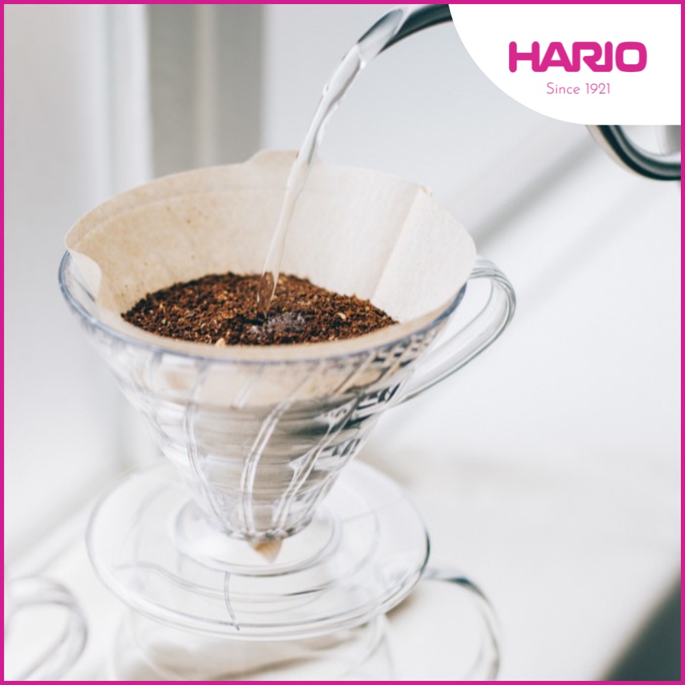 Phễu Pha Cà Phê Hario V60 VD-02T-1403 (Size 02 - Kèm Muỗng Đo Lường)