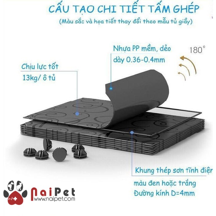 Tấm Ghép Tấm Quây Màu Đa Năng 35*17cm