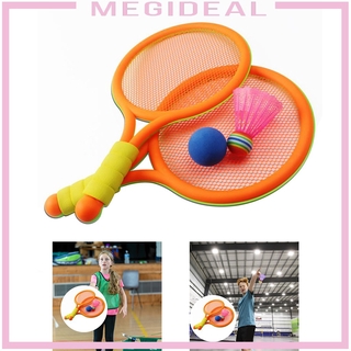 [Megideal] Bộ đồ chơi cầu lông và quần vợt trẻ em có thể cầm được nhiều vợt nhiều màu sắc, quà tặng chơi thể thao ngoài trời trong vườn bãi biển