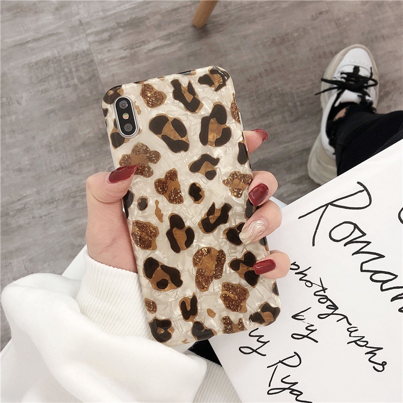Ốp điện thoại in họa tiết da báo cho Iphone Xs Max | BigBuy360 - bigbuy360.vn