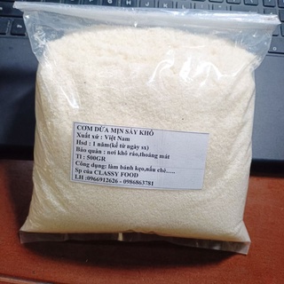 Cơm dừa mịn sấy khô làm bánh keto,kẹo,nấu chè....